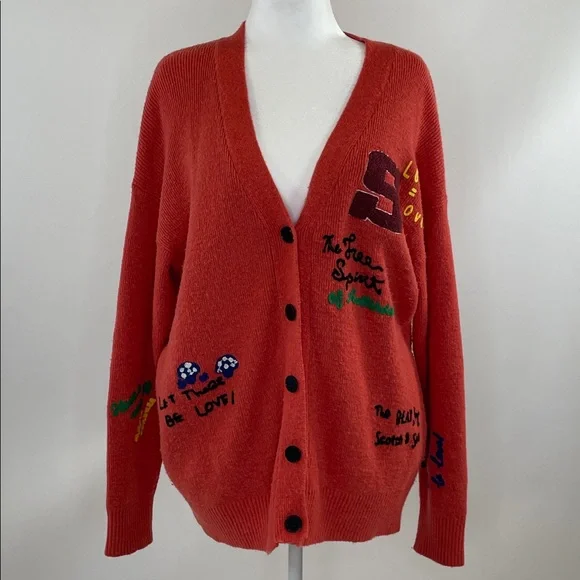 Scotch & Soda Varsity Embroidered Cardigan, L - Picture 5 of 13